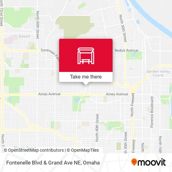 Mapa de Fontenelle Blvd & Grand Ave NE