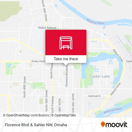 Florence Blvd & Sahler NW map