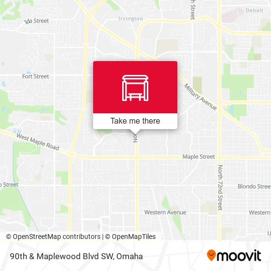 90th & Maplewood Blvd SW map