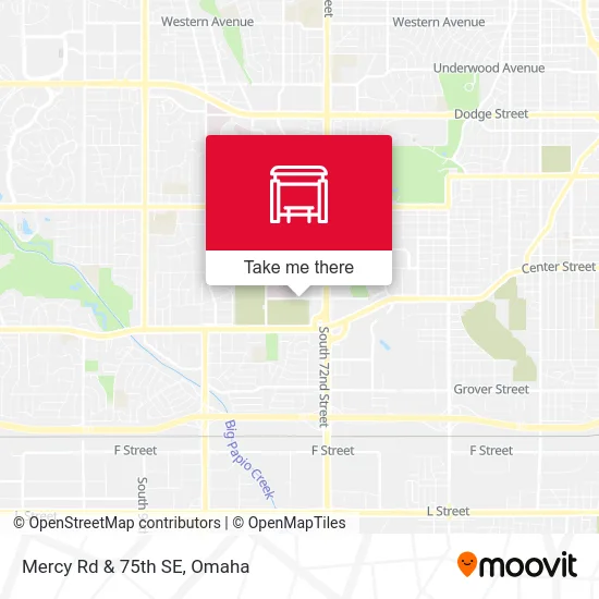 Mercy Rd & 75th SE map