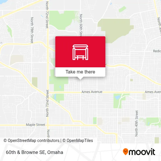 60th & Browne SE map