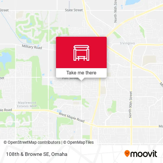 108th & Browne SE map