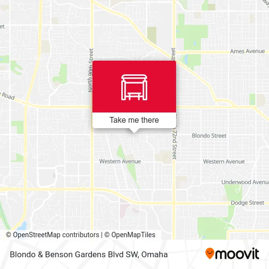 Mapa de Blondo & Benson Gardens Blvd SW