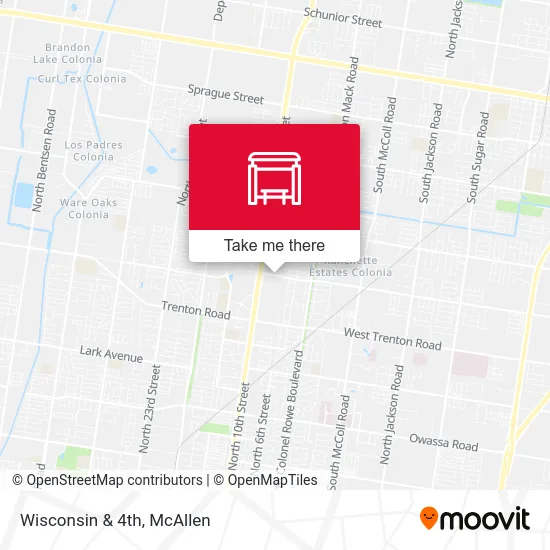 Mapa de Wisconsin & 4th