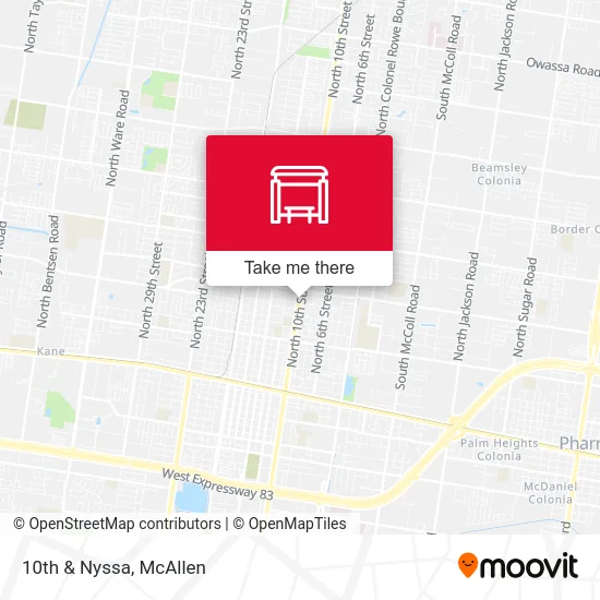 Mapa de 10th & Nyssa