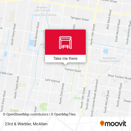 23rd & Warbler map