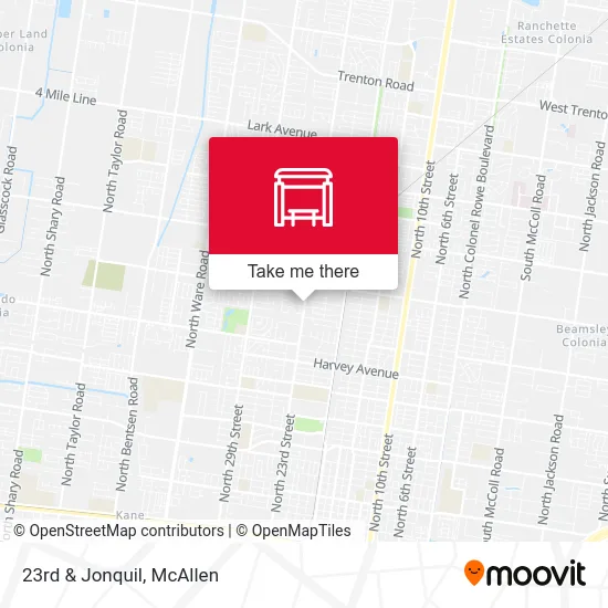 23rd & Jonquil map