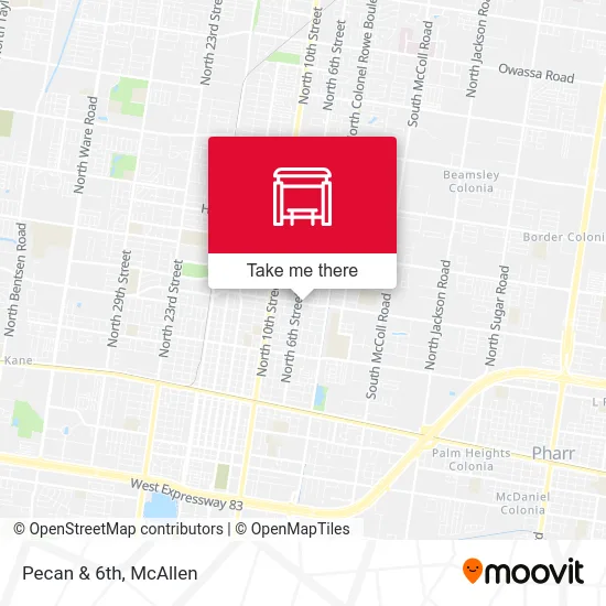 Mapa de Pecan & 6th