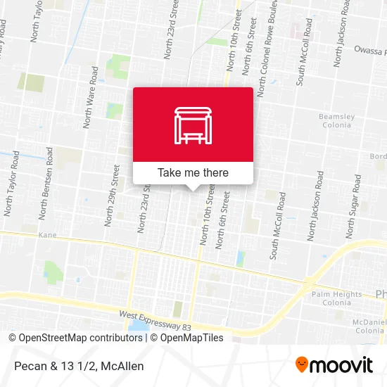Pecan & 13 1/2 map