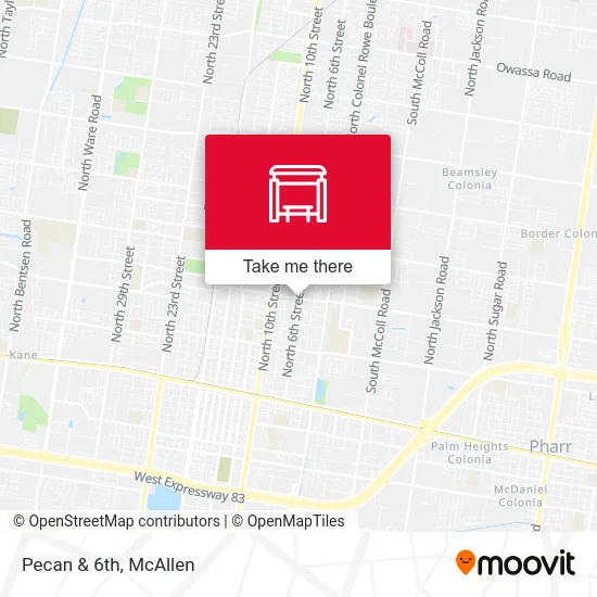 Mapa de Pecan & 6th