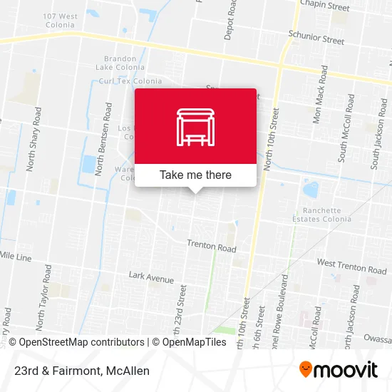 23rd & Fairmont map