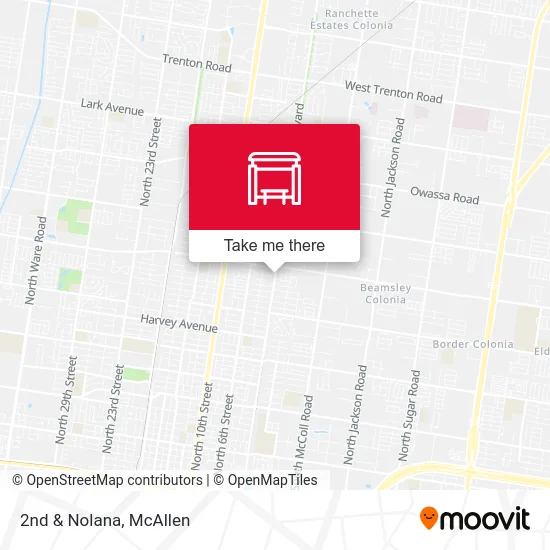 Mapa de 2nd & Nolana