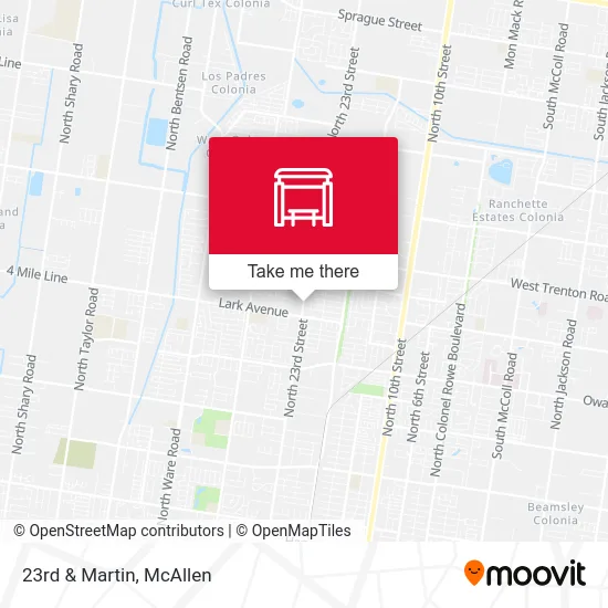 Mapa de 23rd & Martin