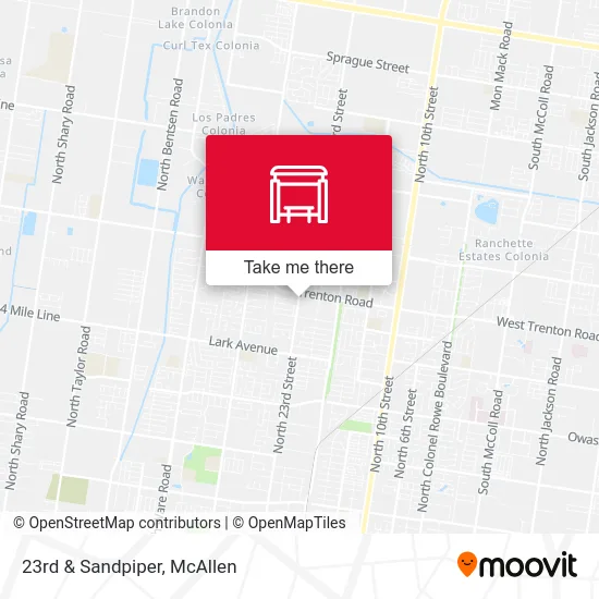 Mapa de 23rd & Sandpiper