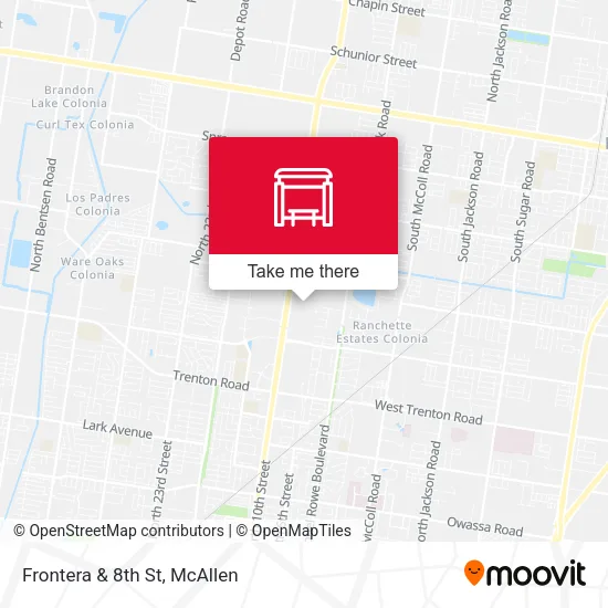 Mapa de Frontera & 8th St