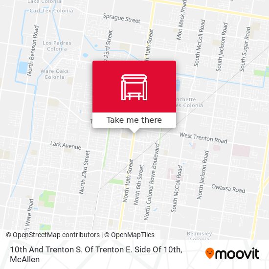 Mapa de 10th And Trenton S. Of Trenton E. Side Of 10th