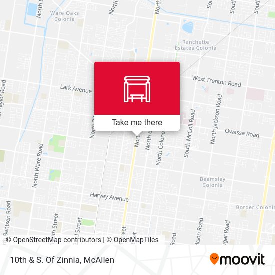 Mapa de 10th & S. Of Zinnia
