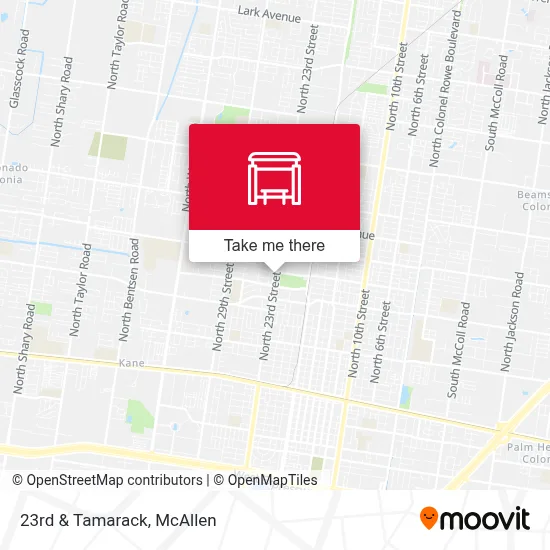 23rd & Tamarack map