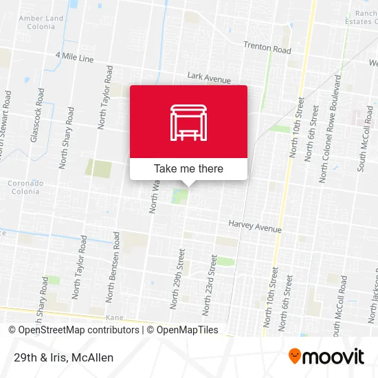 Mapa de 29th & Iris