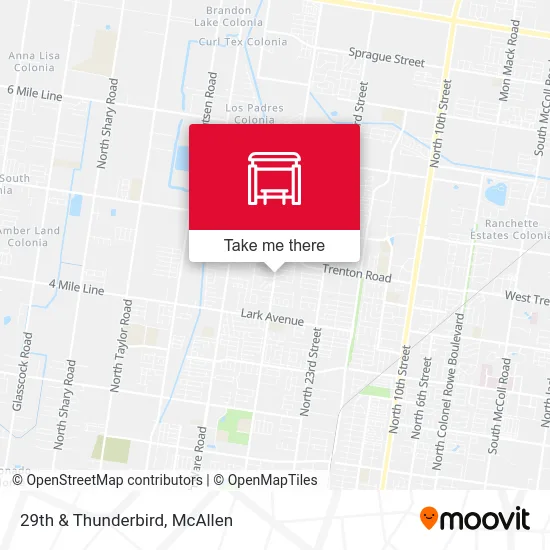 Mapa de 29th & Thunderbird