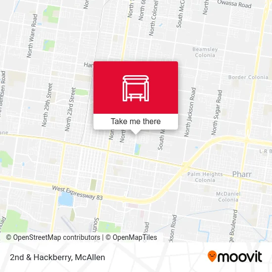 Mapa de 2nd & Hackberry