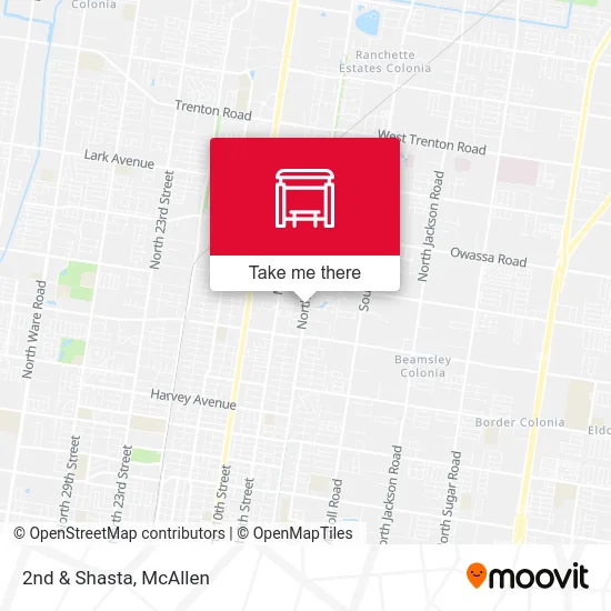 Mapa de 2nd & Shasta