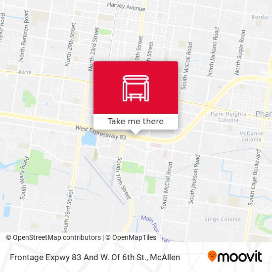 Mapa de Frontage Expwy 83 And W. Of 6th St.