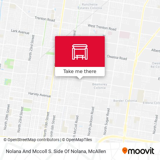 Mapa de Nolana And Mccoll S. Side Of Nolana