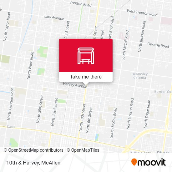 Mapa de 10th & Harvey