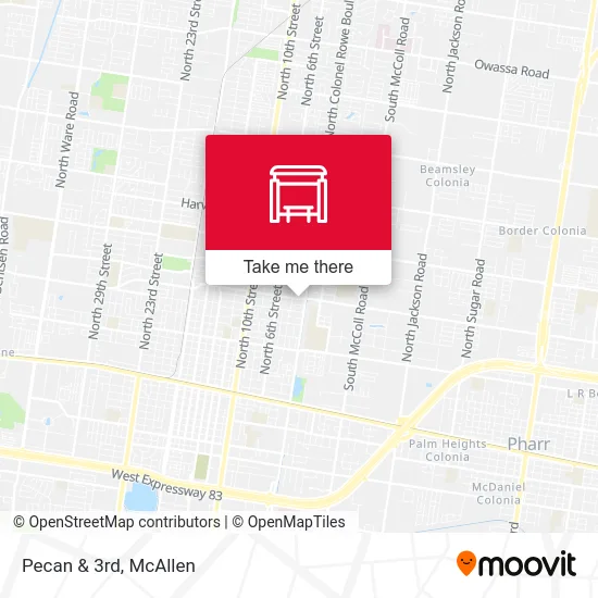 Mapa de Pecan & 3rd