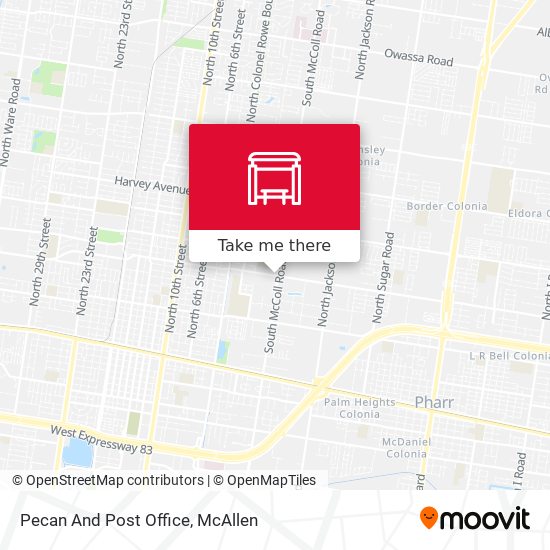 How to get to Pecan And Post Office in Mcallen by Bus?