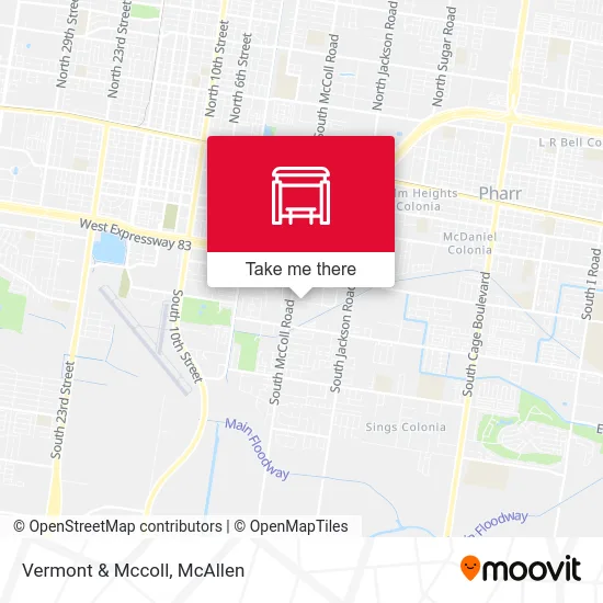 Vermont & Mccoll map