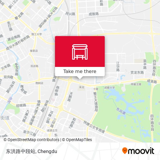 东洪路中段站 map