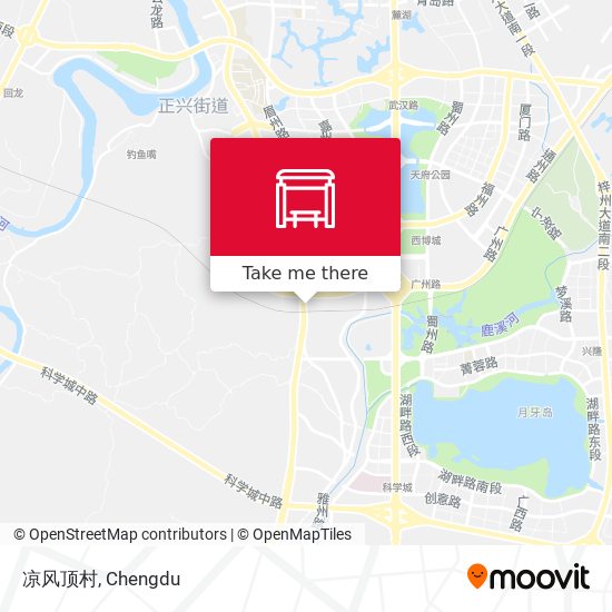 凉风顶村 map