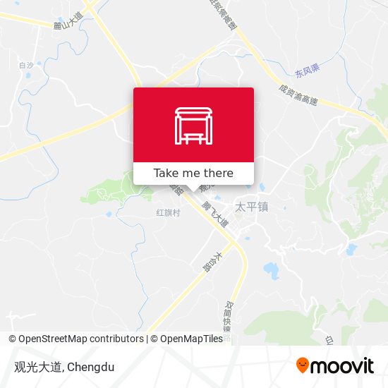 观光大道 map