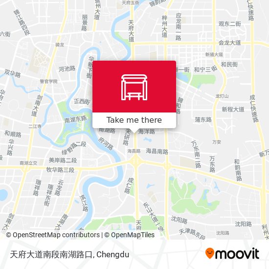 天府大道南段南湖路口 map