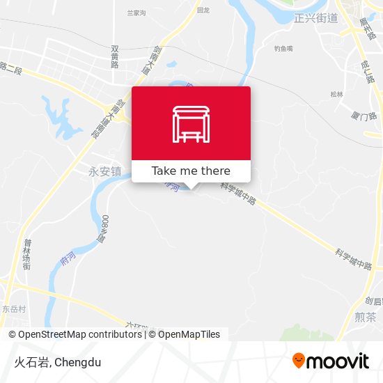 火石岩 map