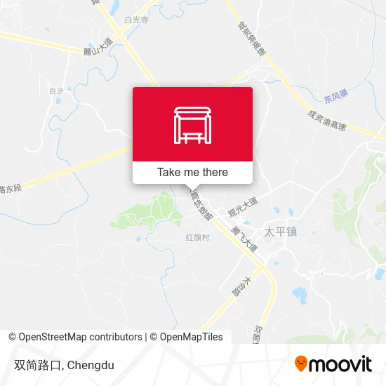 双简路口 map