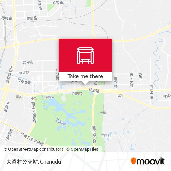 大梁村公交站 map