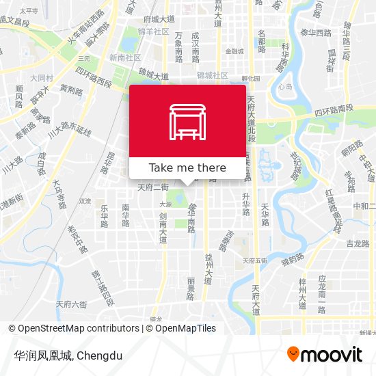 华润凤凰城 map