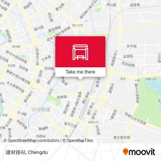 建材路站 map