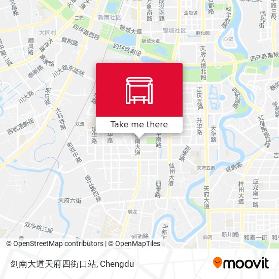 剑南大道天府四街口站 map