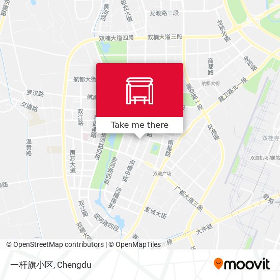 一杆旗小区 map