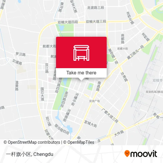 一杆旗小区 map