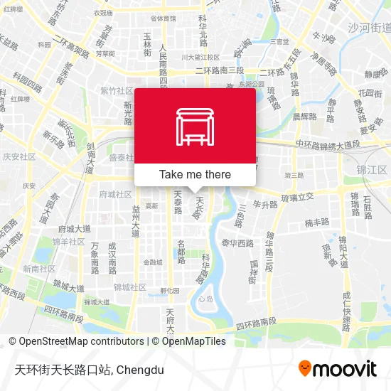 天环街天长路口站 map