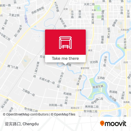 迎宾路口 map