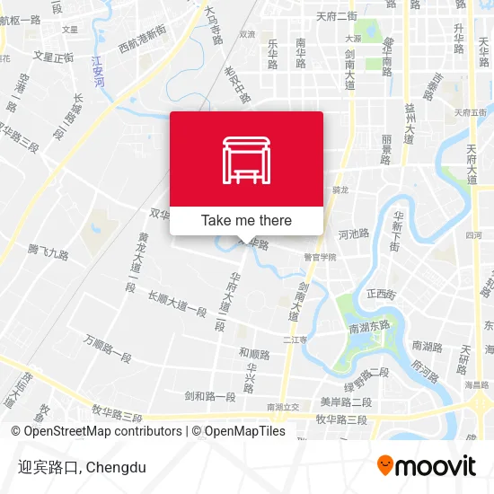 迎宾路口 map