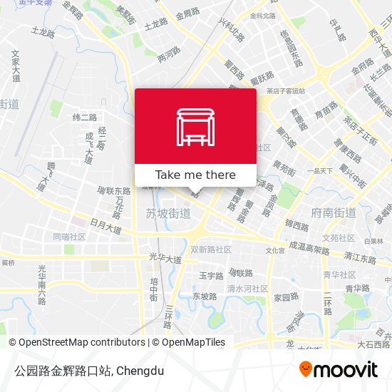公园路金辉路口站 map