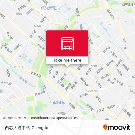 西芯大道中站 map
