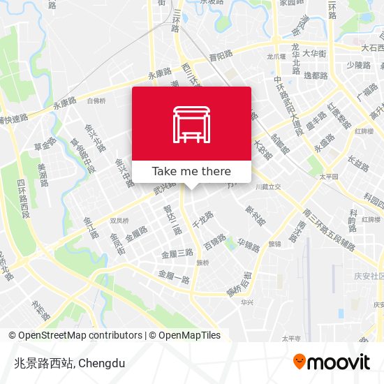 兆景路西站 map